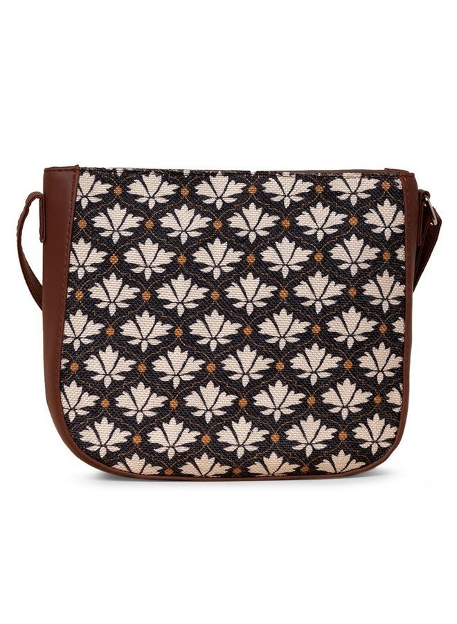 ZOUK حقيبة زوك النسائية اليدوية المصنوعة من مواد نباتية بشكل كايسر على شكل حرف U - Image 3