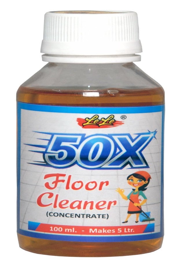 lele 50X White Floor Cleaner Concentrate Compound Liquid (Natural Pine Oil Based) Pack of 100ml makes 5 Litre Diluted Floor Cleaner for Office,Hotel,Hospital,Restaurant etc. (2)