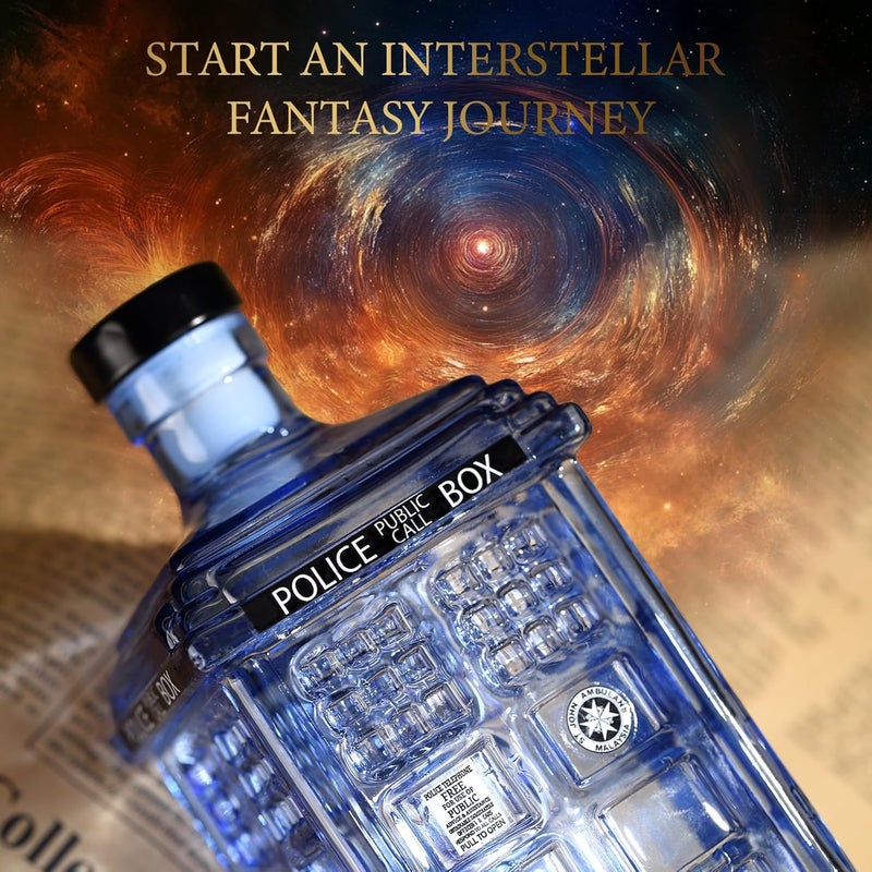 ELERGIFTS Gifts for Men Dad, Tardis Police Box Whiskey Decanter for Men, Spacecraft Limited Edition, Unique Guys Brother Christmas Gifts Ideas, Liquor Decanter for Bar,12.5oz(350ml) - Image 4