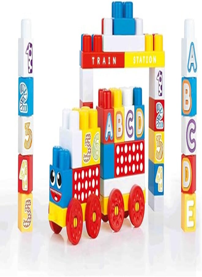 Dolu Dolu JumBlocks Big Building Blocks Box 50 PCS - For Ages 1+ Years Old - Multicolored 