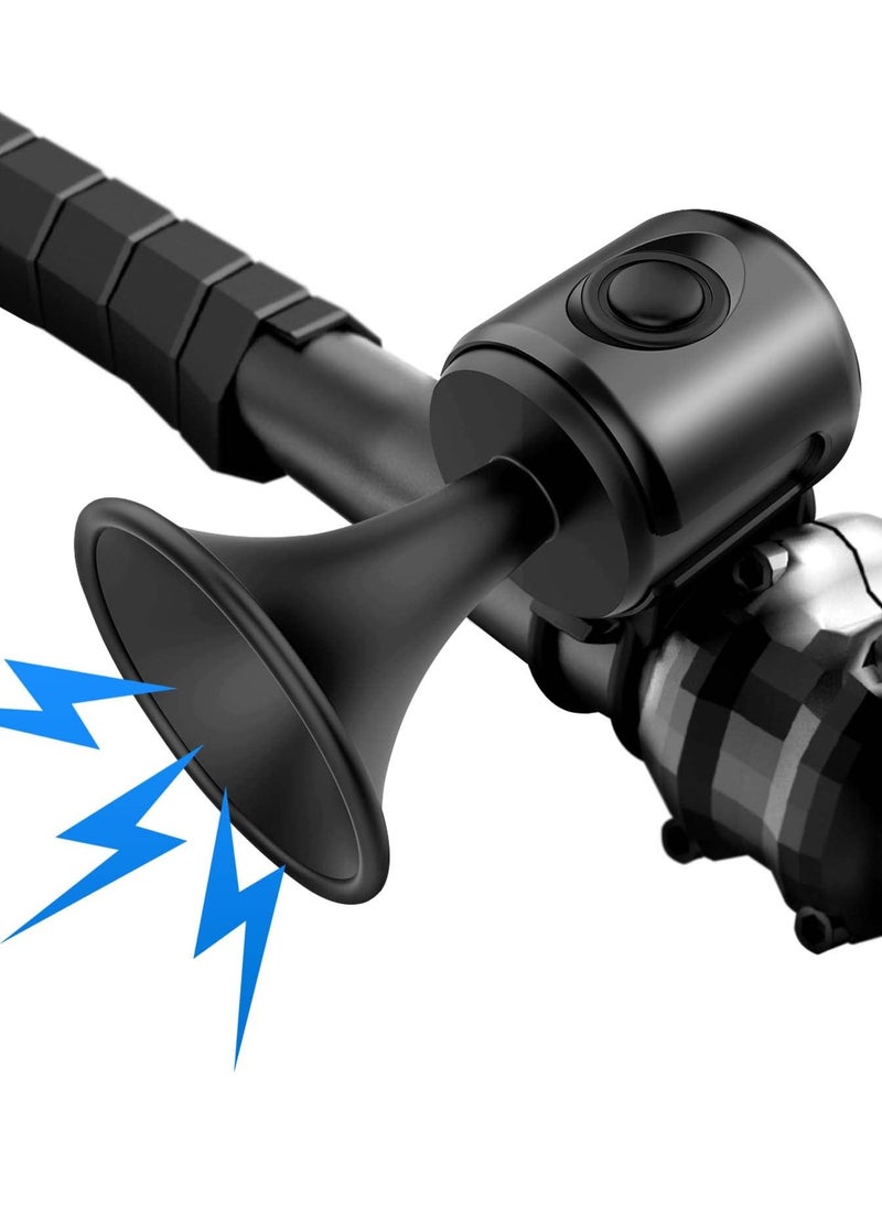 SYOSI Electronic Bicycle Bell, IPX4 Waterproof Bicycle Bell, Electric MTB Bicycle Bell, Electronic Horn, Suitable for 15-30mm Handlebars, Bicycle Accessories (120dB) 