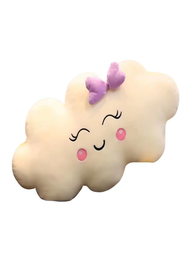 TechMax Solution وسادة ناعمة من TechMax Solution Cloud Plush Pillow مع فيونكة أرجوانية - Image 1