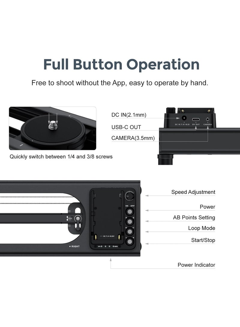 Accsoon TopRig S60 Motorized Camera Slider (16.7") - Image 3