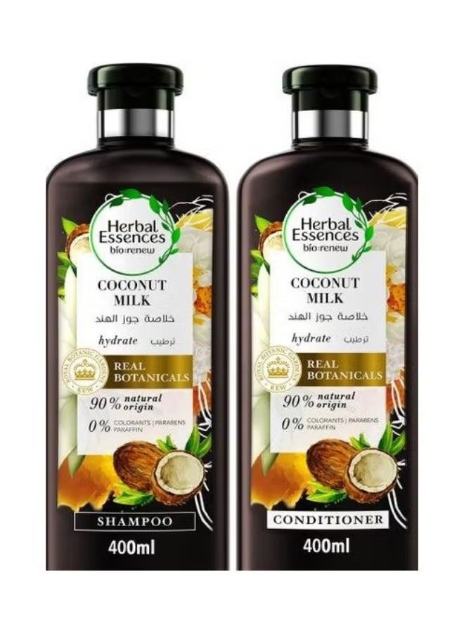 HERBAL ESSENCES CONDITIONER + SHAMPOO COCONUT 800 ML (Packaging may vary)