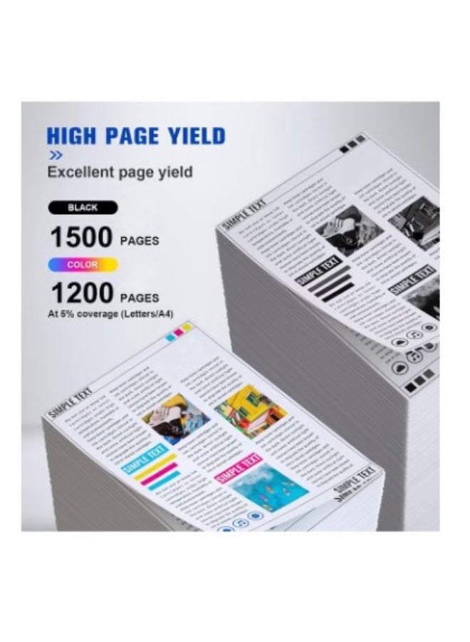 Terabyte 054  Compatible Toner Cartridge Replacement for 054 CRG-054 054H to use with Color ImageClass MF644Cdw LBP622Cdw MF642Cdw MF640C LBP620 Toner Printer (1 Black, 1 Cyan, 1 Magenta, 1 Yellow) - Image 4