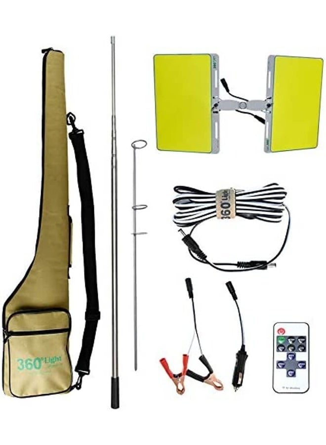 GO2CAMPS Led Camping Lights with Remote Control, Conpex Led Light 1200 Watts, 15000 Lumen Removable Yard Light Telescopic Portable Super Bright 12V Outdoor Led Fishing Lights Patio, Garden, Pool, Camping, Picnic - Image 1