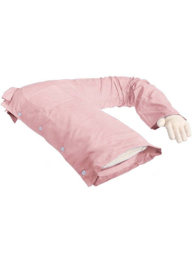 Boyfriend Pillow - Cute And Fun Husband  Companion Or Cuddle Buddy   Body Pillow With Benefits   Funny Unique Gag Gift Idea   Body Pillow  Light Pink - Image 1