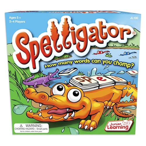 Junior Learning Spelligator Word Building Game Ages 59 Phonemic Awareness 75 Letter Tiles - Image 1