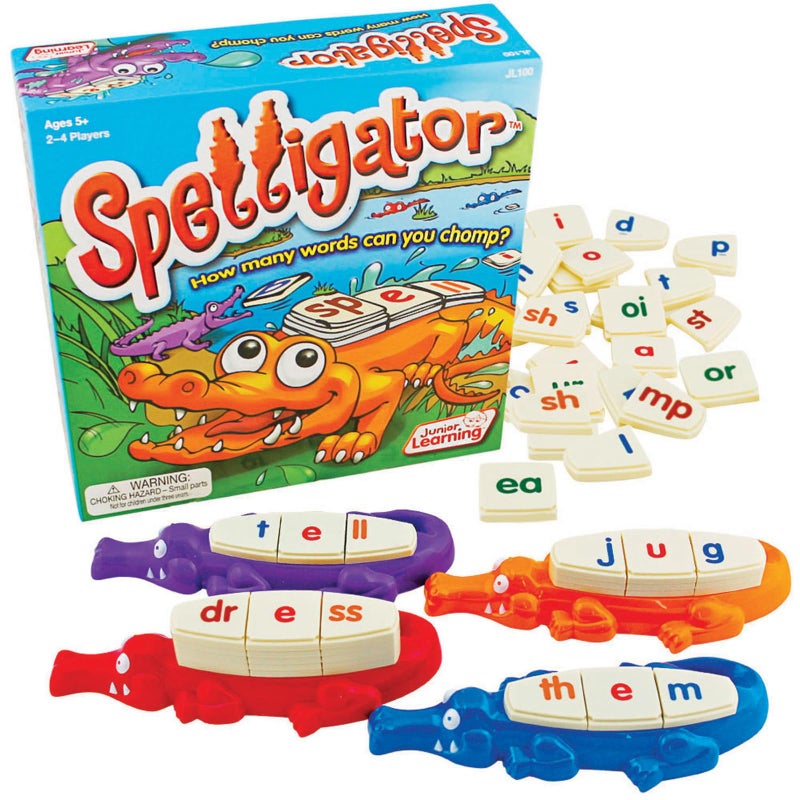 Junior Learning Spelligator Word Building Game Ages 59 Phonemic Awareness 75 Letter Tiles - Image 3