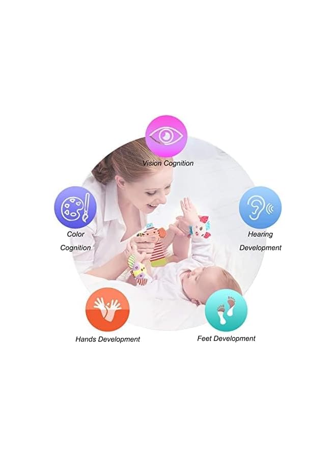 SKY-TOUCH Finder Baby Socks & Wrist Rattles - Newborn Toys for Baby Boy or Girl - Brain Development Infant Toys - Hand and Foot Rattles Suitable for 0-3, 3-6, 6-12 Months Babies Brain Development Toys - Image 5