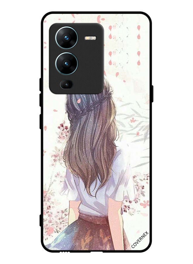 Covernex Protective Case Cover For vivo V25 Pro Cute Girl In Deep Thinking - Image 1