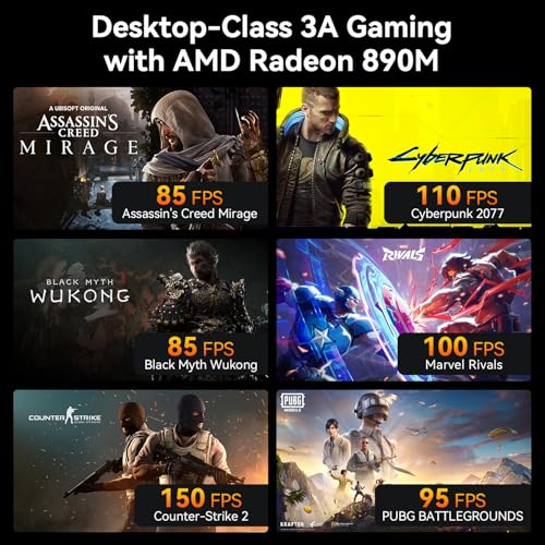 GEEKOM A9 Max Top AI Productivity Mini PC,with AMD Ryzen AI 9 HX 470(86 Tops)|32GB RAM+2TB SSD|Copilot+ PC|Win 11 Pro|WiFi 7|BT 5.4|USB4|HDMI 2.1|8K Video Editing|3D Rendering - Image 4