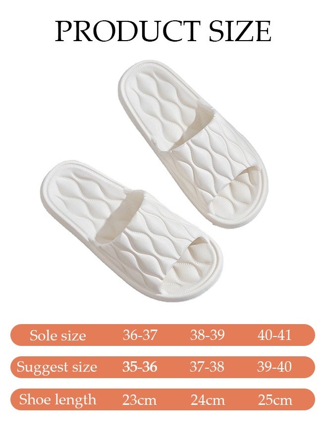 DUNISO Couple Slippers for Men and Women Quick Drying Slide Sandal with Thick Sole Non-Slip Soft Shower Slippers Open Toe Spa Bath Pool Gym House Sandals for Indoor & Outdoor  - Image 3