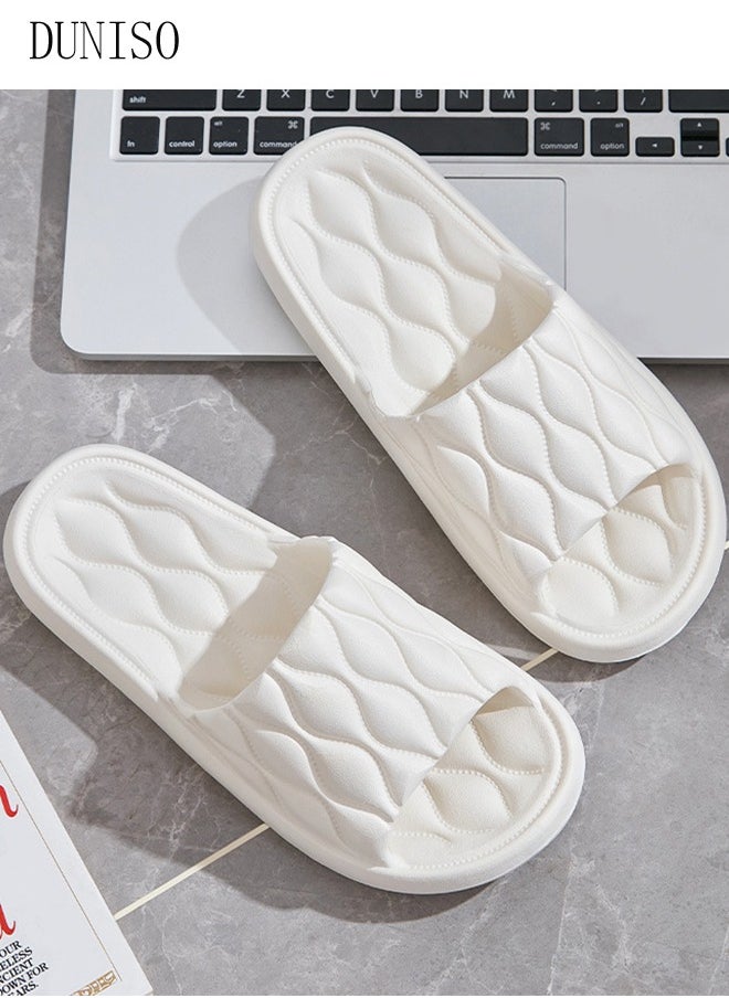 Couple Slippers for Men and Women Quick Drying Slide Sandal with Thick Sole Non-Slip Soft Shower Slippers Open Toe Spa Bath Pool Gym House Sandals for Indoor & Outdoor - pzsku/Z218CAE65971ABEB9E1C9Z/45/_/1699671832/646a02c0-c499-4db7-93b2-7ebbf3375383