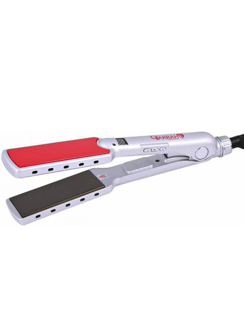 Professional Digital Hair Straightener Silver/Red