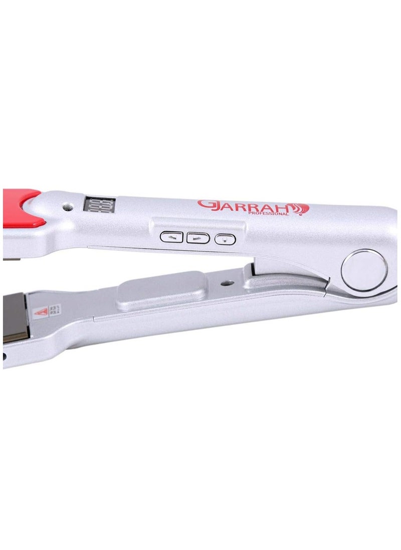 Professional Digital Hair Straightener Silver/Red