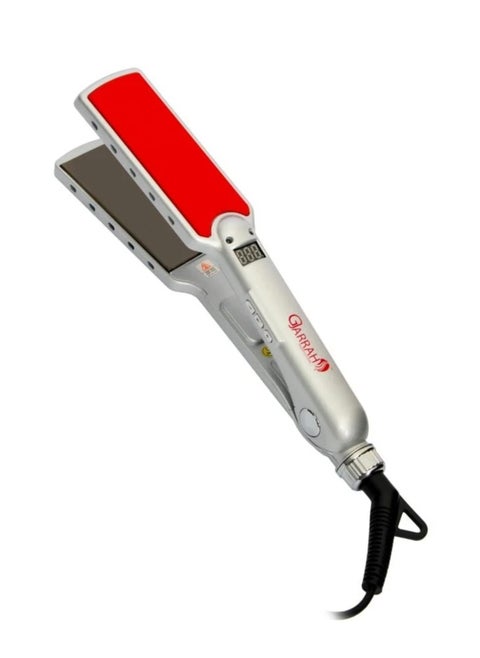 Professional Digital Hair Straightener Silver/Red