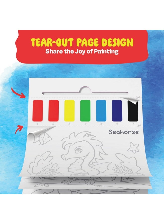 Dan&Darci Paint with Water Coloring Book for Kids - Toddler Activities - Mess Free Color Activity - Painting Arts and Crafts for Toddlers Ages 2-4, 1-3, 3-5 - 2 3 Year Old Girl Gifts - Boy Birthday Gift - Image 5