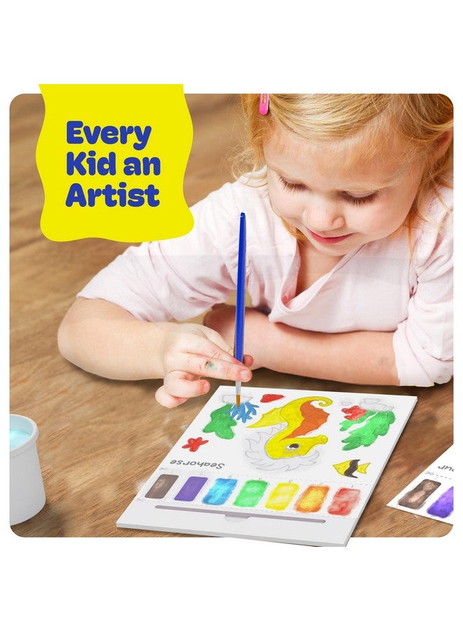 Dan&Darci Paint with Water Coloring Book for Kids - Toddler Activities - Mess Free Color Activity - Painting Arts and Crafts for Toddlers Ages 2-4, 1-3, 3-5 - 2 3 Year Old Girl Gifts - Boy Birthday Gift - Image 3