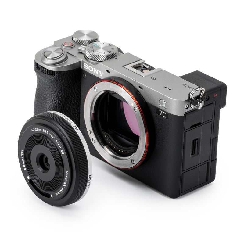 VILTROX 28mm f4.5 Pancake Lens for Sony E, Auto Focus 28mm f/4.5 FE Chips-Size Ultra-Thin Full Frame Lens for Sony E Mount - Image 1