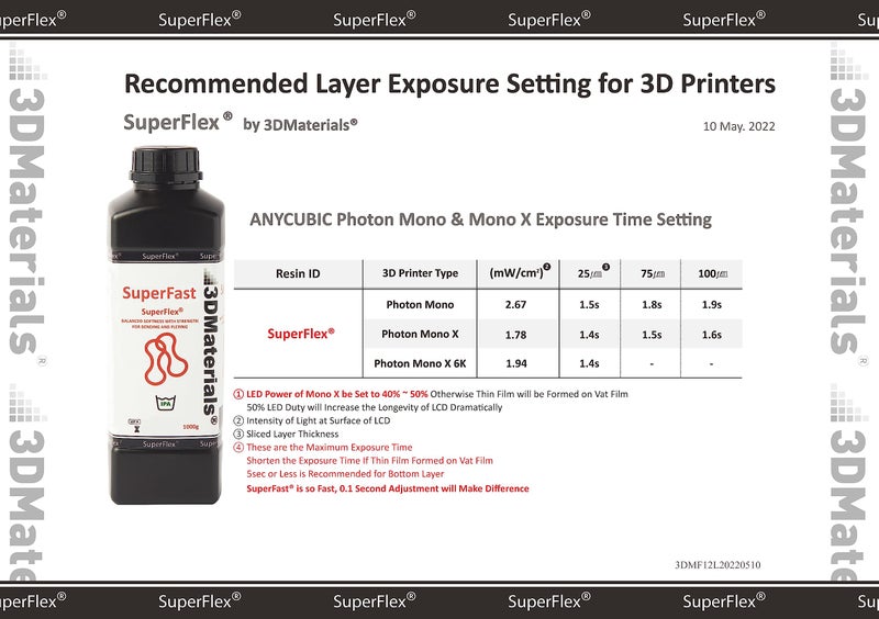 3DMaterials Superflex 3D Printer Resin, Softness 80A Simulating Flexible Rubber, Made in Korea by 3DMaterials (500g, Clear) - Image 3