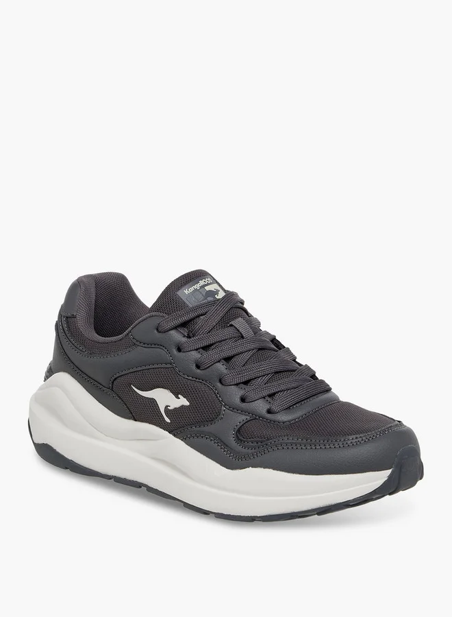 كانغاروس Women's Panelled Sports Shoes with Lace-Up Closure