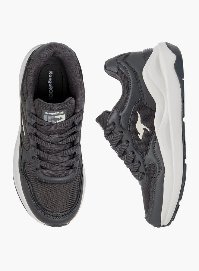 كانغاروس Women's Panelled Sports Shoes with Lace-Up Closure