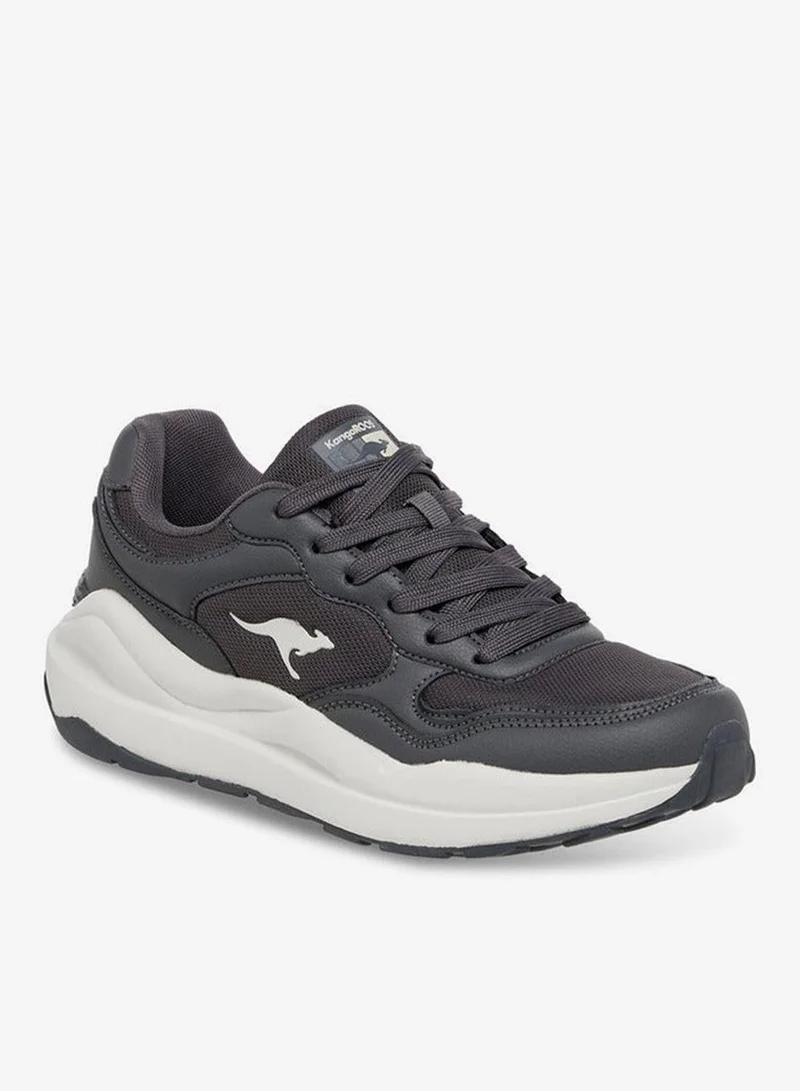 kangaROOS GREY Women's Panelled Sports Shoes with Lace-Up Closure for Women | Best Price UAE