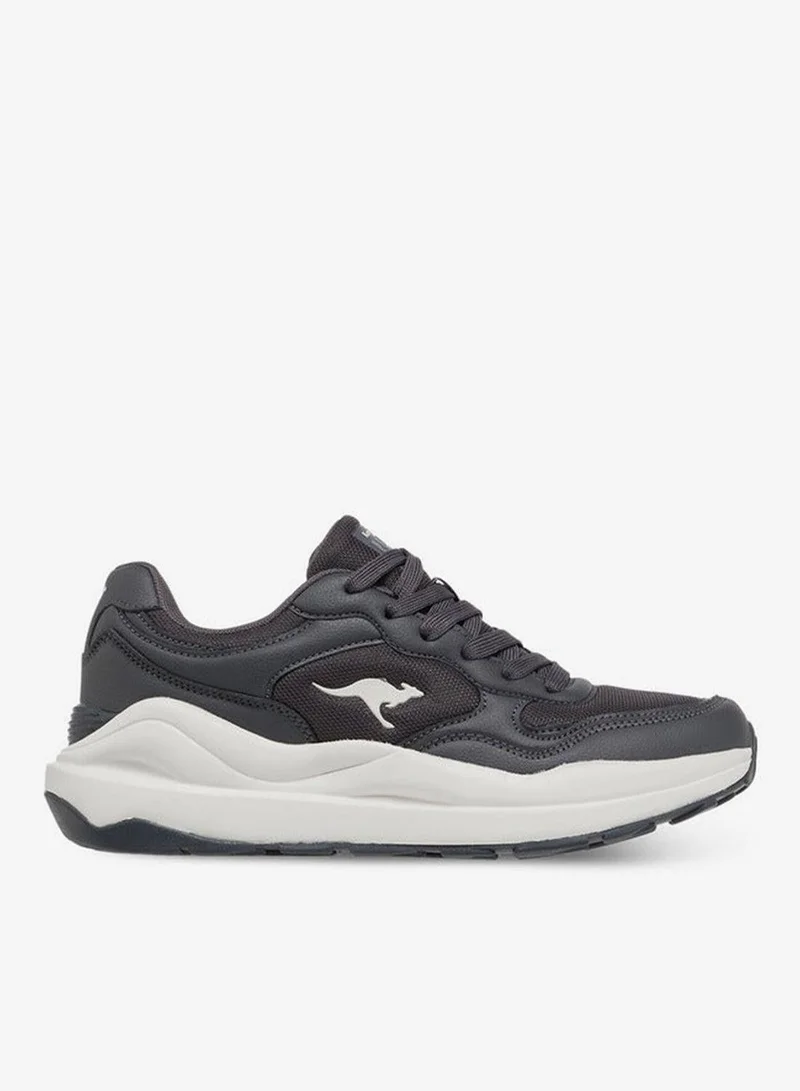 kangaROOS GREY Women's Panelled Sports Shoes with Lace-Up Closure for Women | Best Price UAE