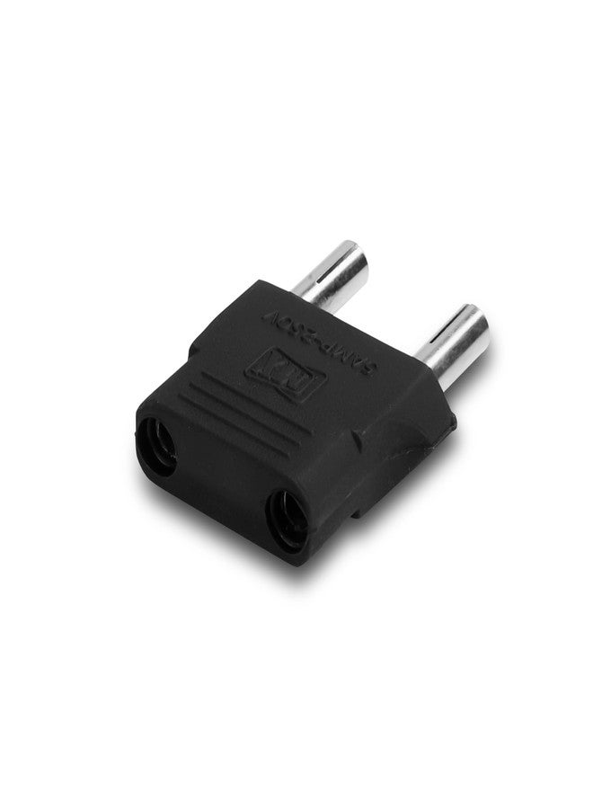 MX World Conversion Europe to India Plug Adapter Type D | Moulded Round 2 Pin to Round 4mm Indian Plug Converter | Universal Travel Power Adapter for Imported Electronics | Pack of 5 - Image 2