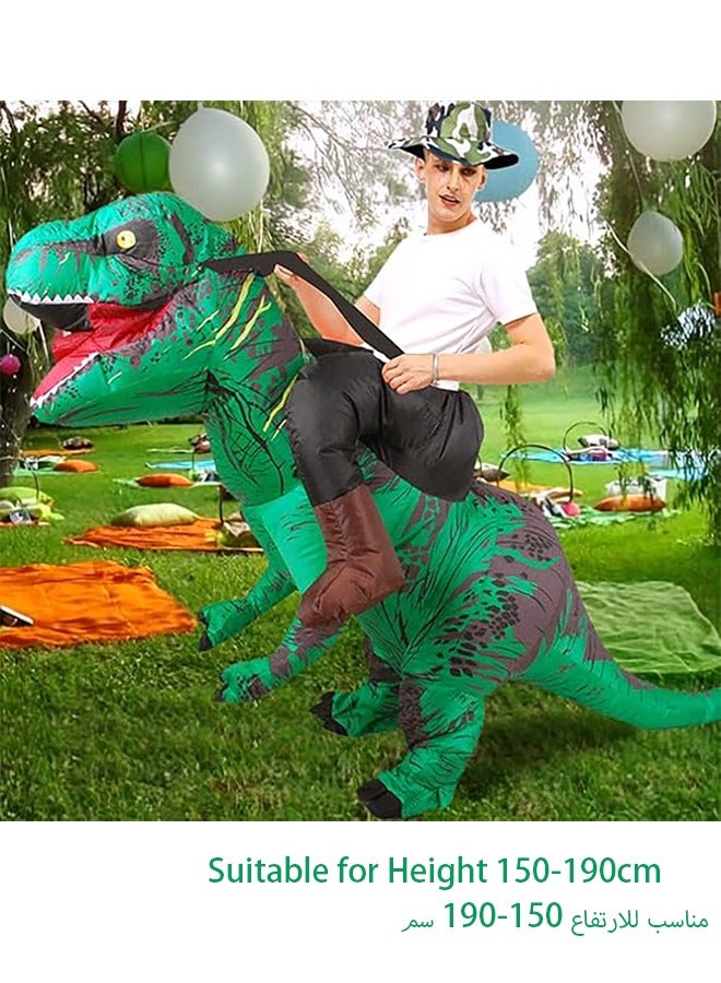 VUCATIN Inflatable Dinosaur Costume Adult Riding Dinosaur Suit Blow up ...