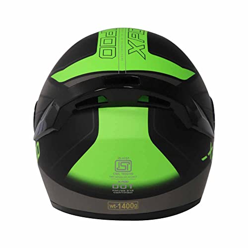 TVS XPOD Aerodynamic Helmet for Men-ISI Certified, Ultrawide Visor, Quick Release Strap-Premium Bike Helmet with Enhanced Air Circulation (Neon Grey Dual Tone-M) - Image 4
