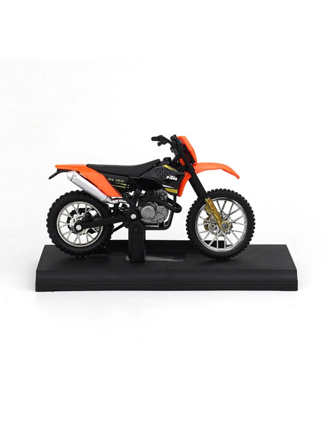 Creative Alloy Motorcycle Model Cake Decoration Women's Clothing Motorcycle Toy Car Model Decorative Ornament For Girls-Color:Austria 450 Buggy Orange  - Image 1