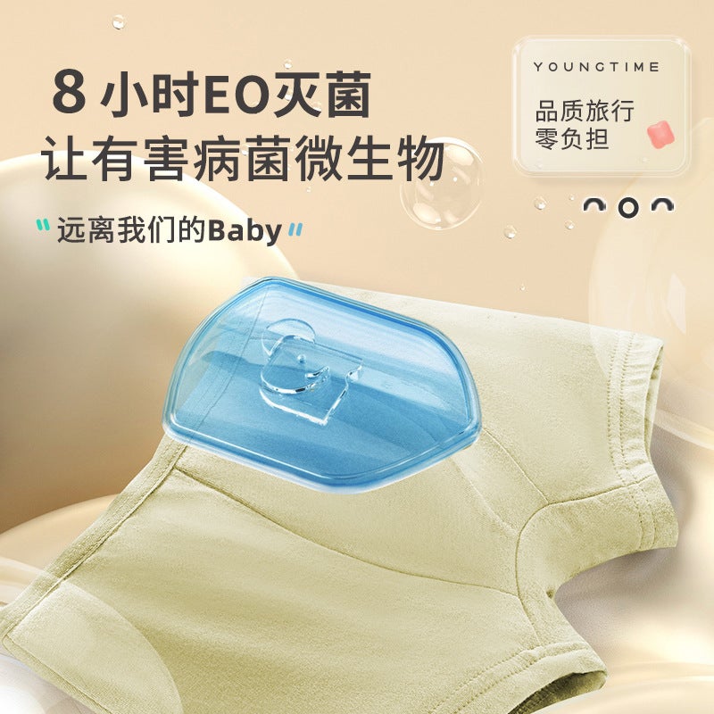 4 Pack Disposable Underwear Women Hotel No wash Sterile Travel Cotton Size M for Tabletop Use - Image 3