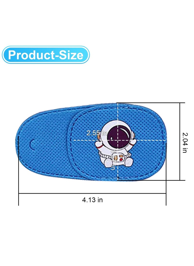 Eye Patches for Kids, 6 Pcs Cosmonaut Styles Eye Patch for Glasses Kids Reusable Eye Patch for Good Lazy Eye Amblyopia Strabismus, Right Eye