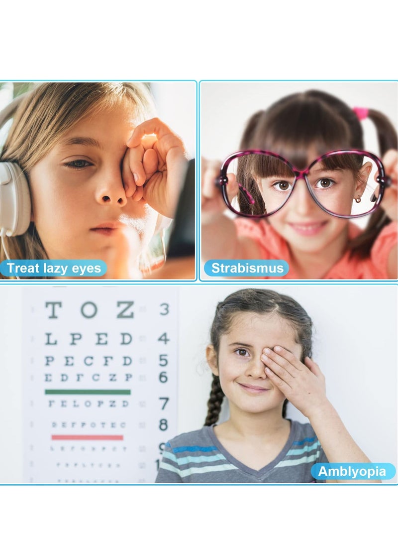Eye Patches for Kids, 6 Pcs Cosmonaut Styles Eye Patch for Glasses Kids Reusable Eye Patch for Good Lazy Eye Amblyopia Strabismus, Right Eye