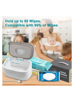 Generic Wipe Warmer With Light, Wet Dispenser Warmer With Pop-Up Holder, Usb Charging, Portable Large Capacity Diaper Warmer, Adult Nursery, Newborn Essential Must Haves, Three Temperature  - Image 4