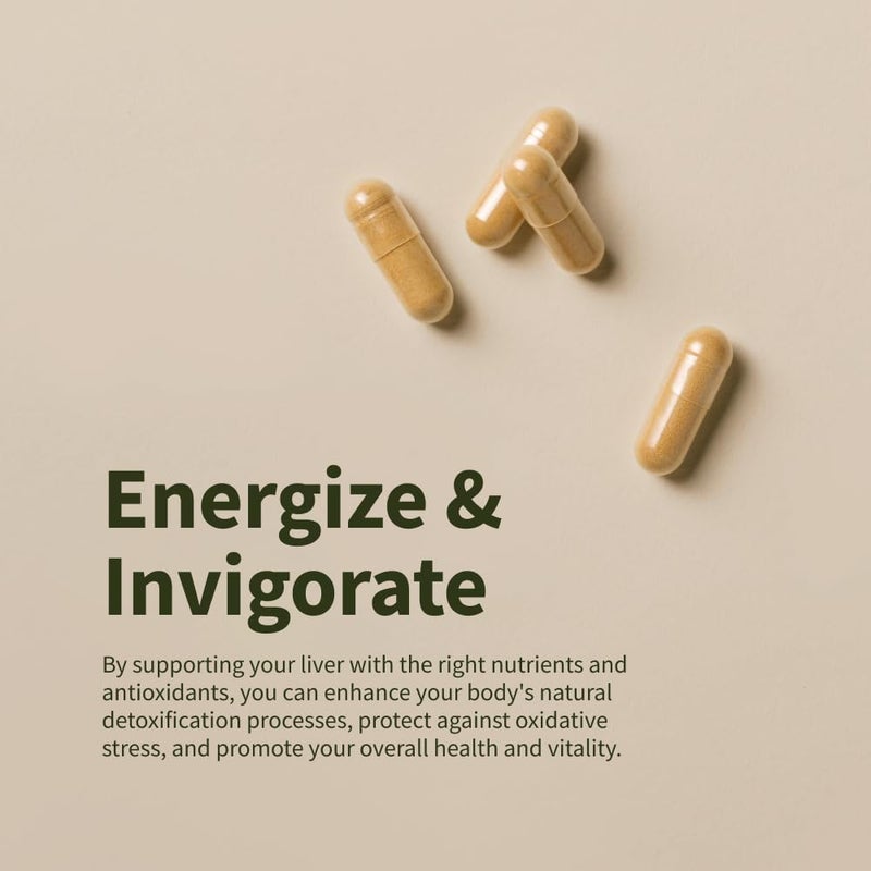 Snap Supplements Liver  Detox Support Supplement with Milk Thistle and Dandelion Leaf Extract Vitamins Herbs and Antioxidants Supplement for Liver Support and Digestive Health 60 Capsules - Image 2