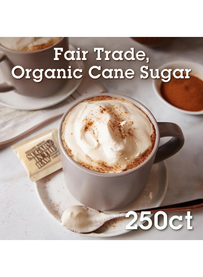 IN THE RAW Sugar In The Raw Organic Granulated White Premium Cane Sugar, No Added Flavors or erythritol, Pure Natural Sweetener, Hot & Cold Drinks, Coffee, Tea Vegan, Gluten-Free, Non-GMO, Bulk Sugar, 250 ct packets (1-Pack) - Image 2