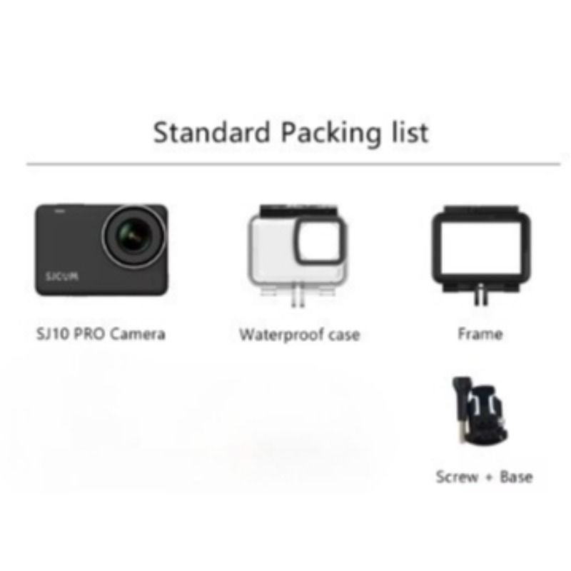 Sjcam Sj10 Pro Dual Screen 4K Action Camera, 30m Waterproof 5g/2.4g WiFi Anti-Shake Pre-Record Vlog, Black - Image 4