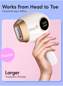 Bosidin Permanent Hair Remover At Home, Upgraded High Energy Levels Laser Hair Removal For Women And Men, 999K Flashes Effective And Safe For Whole Body  - Image 2