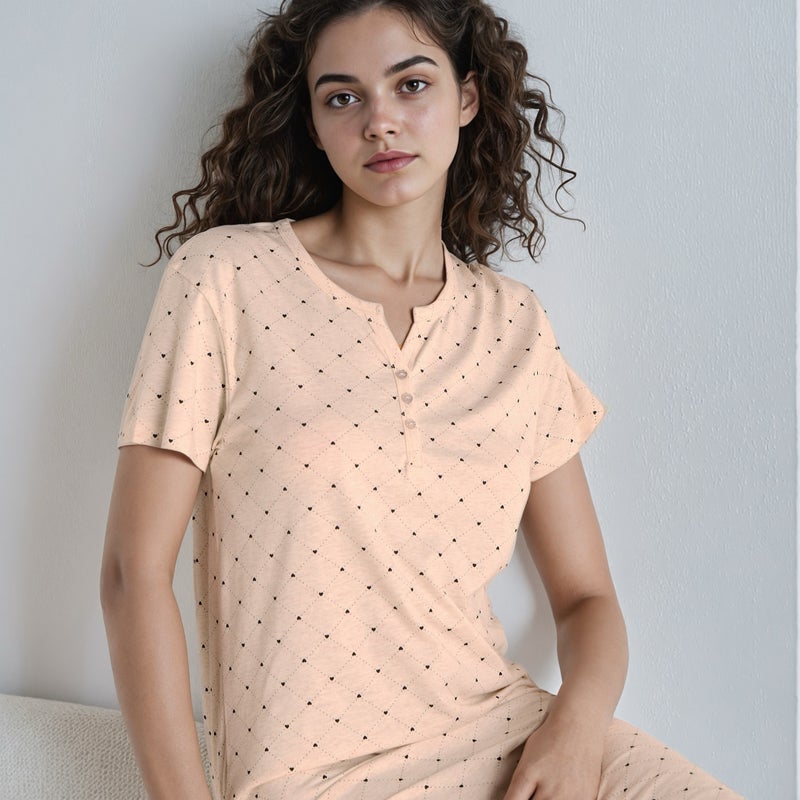 سبلاش فيڤ قميص نوم مطبوع - Image 4