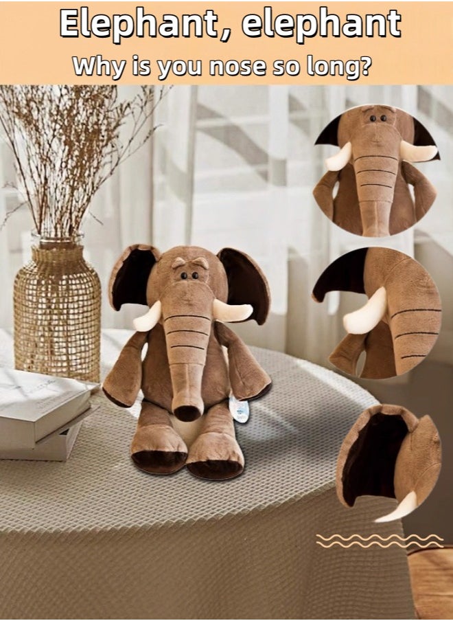 Generic Forest animal doll Elephant plush toy children Rag Doll  - Image 1