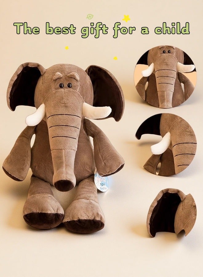 Forest animal doll Elephant plush toy children Rag Doll - Image 2