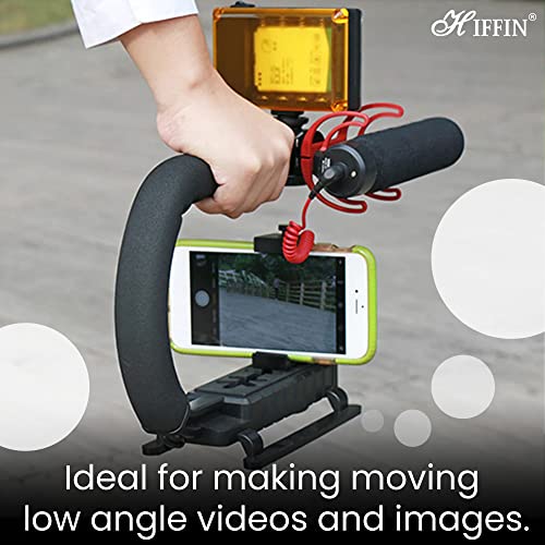 HIFFIN Universal Stabilizer C-Shape Bracket Low Position Shooting System Camera Rig Support Bracket Video Handheld Grip Professional Vlogging Fit for DSLR Cameras - Image 3