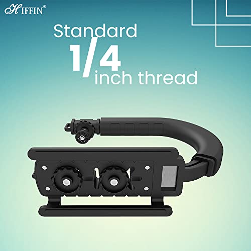 HIFFIN Universal Stabilizer C-Shape Bracket Low Position Shooting System Camera Rig Support Bracket Video Handheld Grip Professional Vlogging Fit for DSLR Cameras - Image 5
