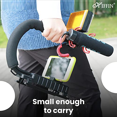 HIFFIN Universal Stabilizer C-Shape Bracket Low Position Shooting System Camera Rig Support Bracket Video Handheld Grip Professional Vlogging Fit for DSLR Cameras - Image 2