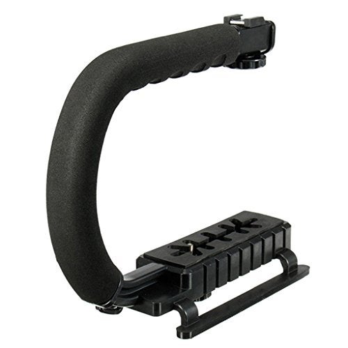 HIFFIN Universal Stabilizer C-Shape Bracket Low Position Shooting System Camera Rig Support Bracket Video Handheld Grip Professional Vlogging Fit for DSLR Cameras - Image 1