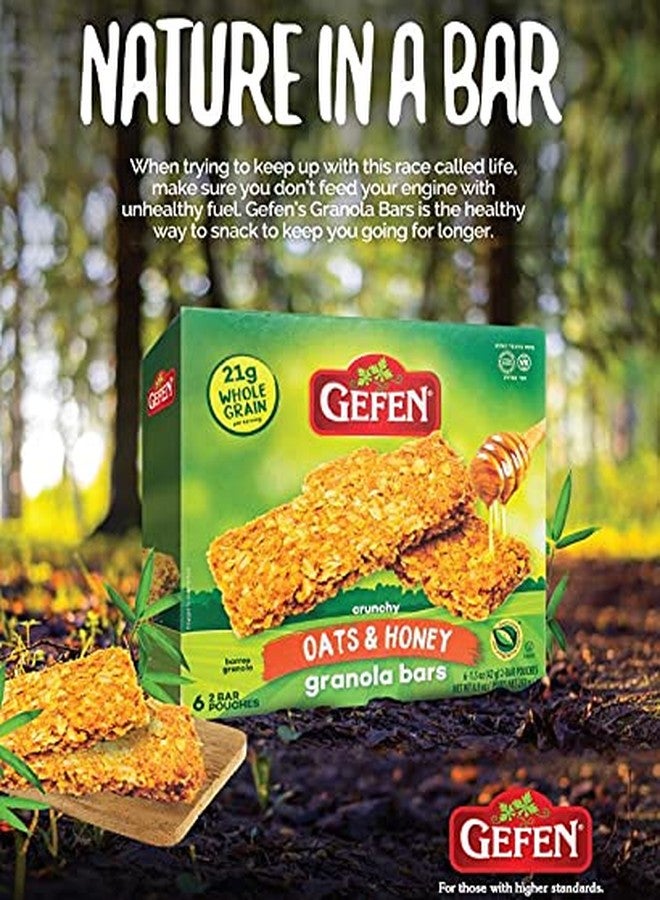 Gefen Oats N' Honey Granola Bar (2 Pack = 24 Bars) | All Natural, Delicious, High Energy Snack, Kosher - Image 4