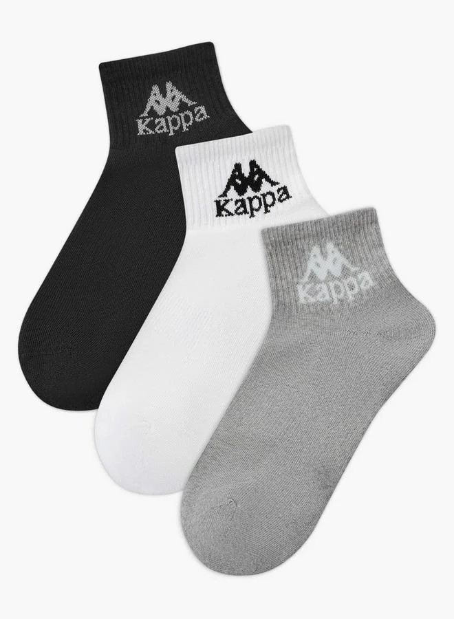 Kappa Men Socks Ankle Length - Set of 3